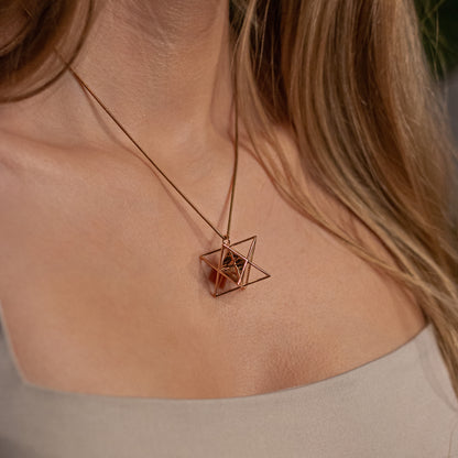 Merkaba Octahedron Necklace