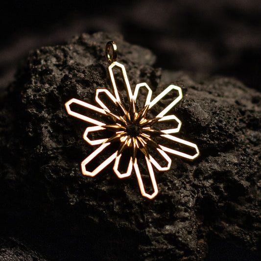 Sun Star Dodecagram Necklace