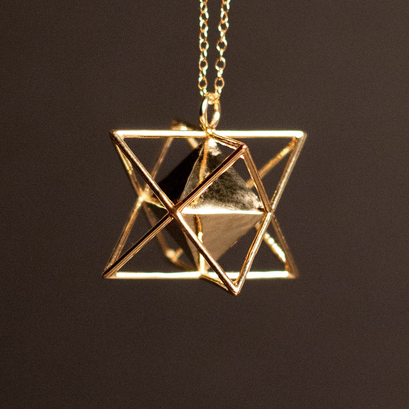 Merkaba Octahedron Necklace