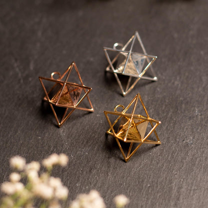 Merkaba Octahedron Necklace