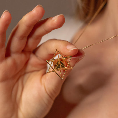 Merkaba Octahedron Necklace