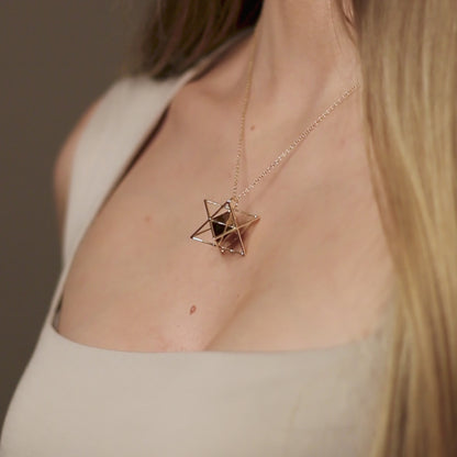 Merkaba Octahedron Necklace